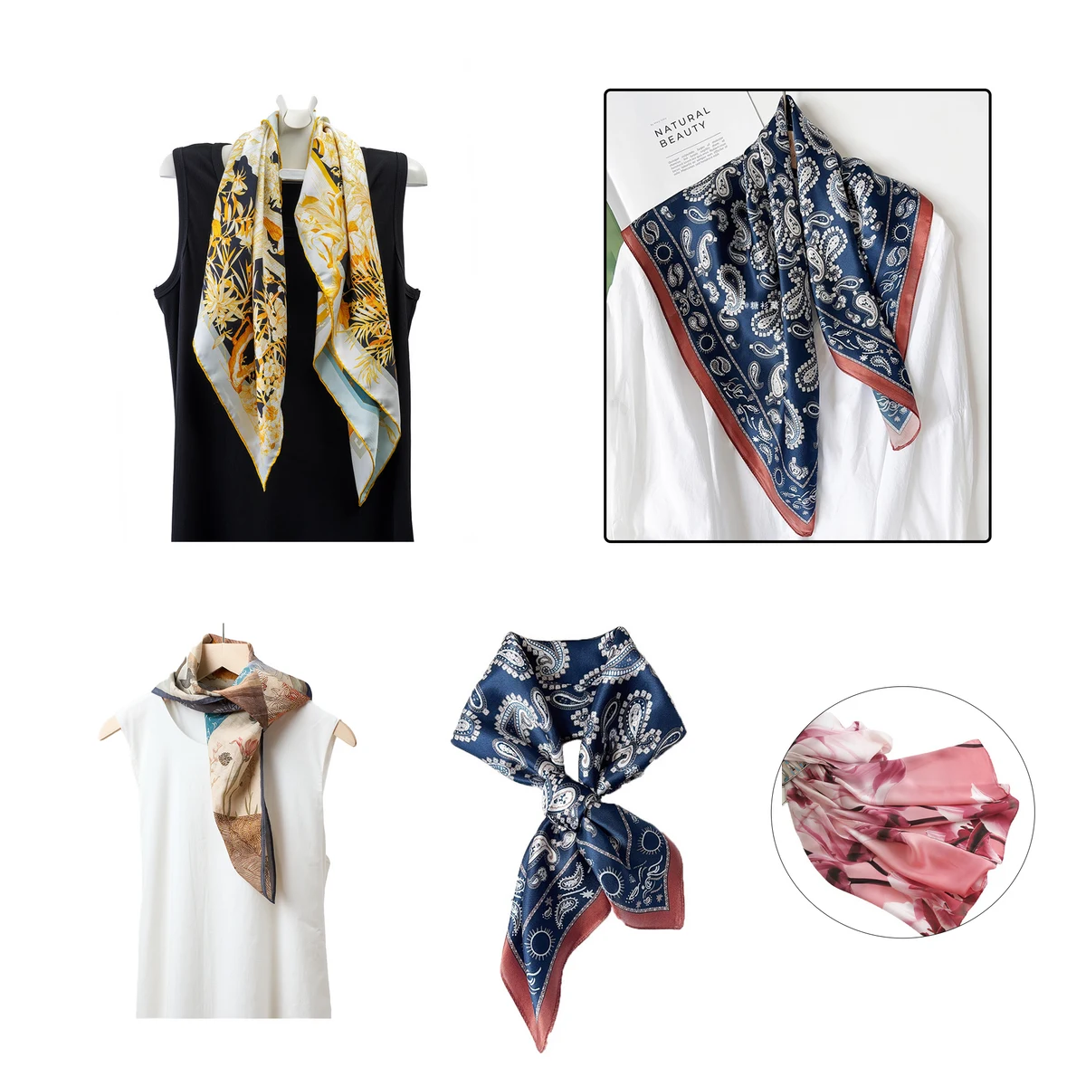 100% Silk Scarves Fully Customized 1