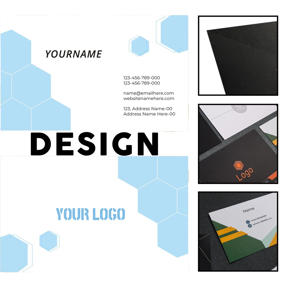 Custom Printed Heavyweight Cardstock Business Card 1