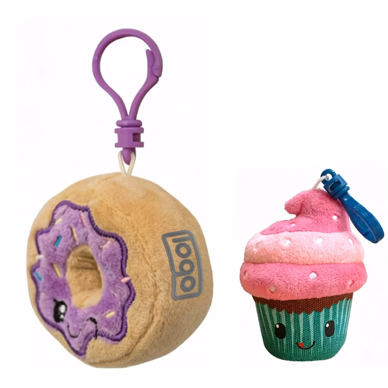 Custom Ice Cream Donut Plush Keychain