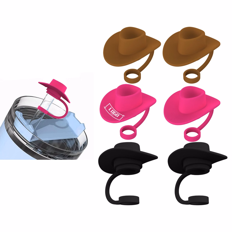 Western Style Silicone Straw Cap