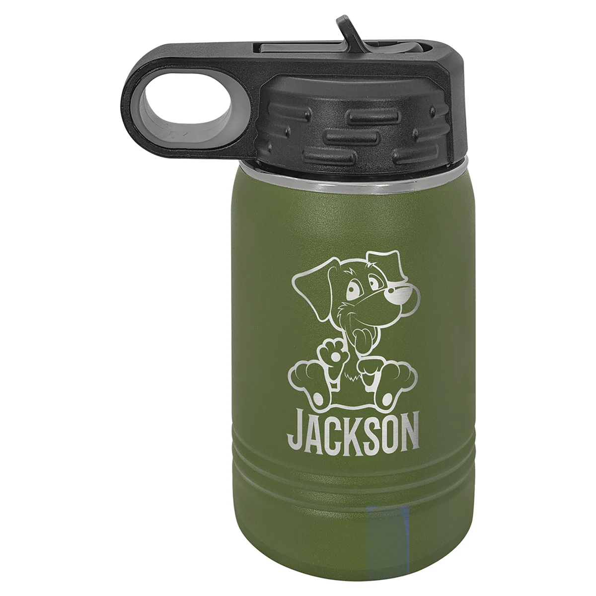 Polar Camel 12 oz. Olive Green Water Bottle 1