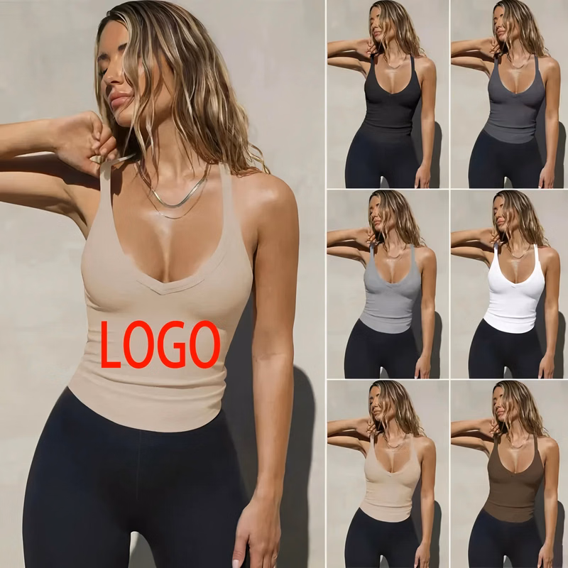 Women's Racerback V Neck Tank Top