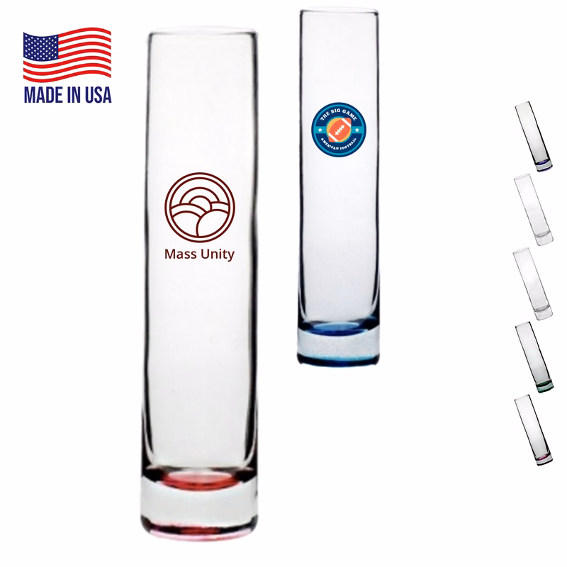 8 oz. USA Made Libbey Tall Cylindrical Bud Vases