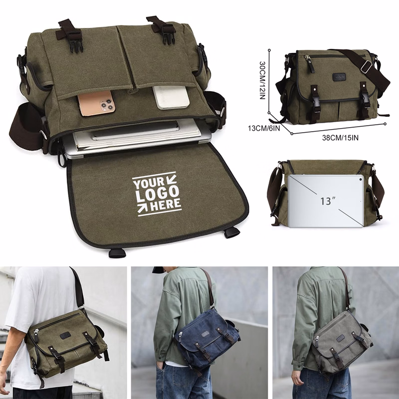Men Waterproof Crossbody Satchel Shoulder Messenger Bag