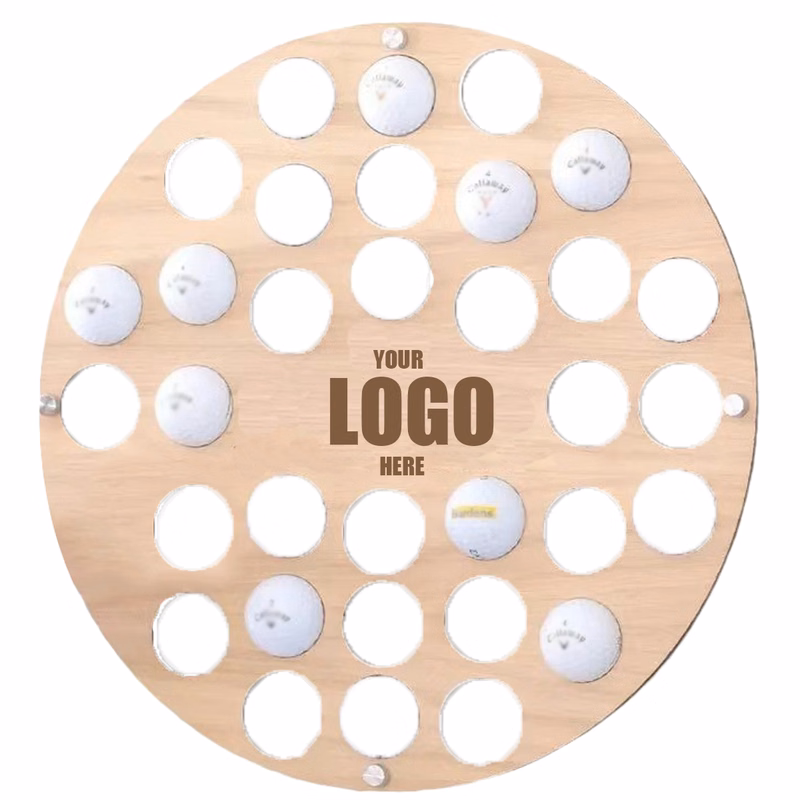 Wooden Golf Ball Collector Wall