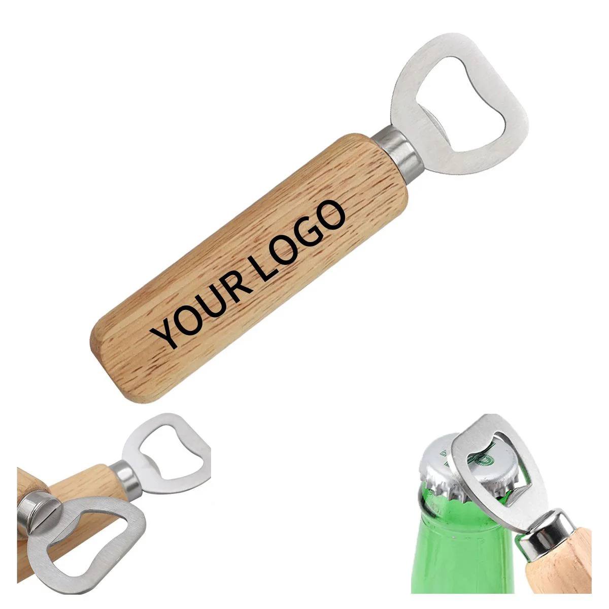 Wooden Compact Beer Bottle Opener 1
