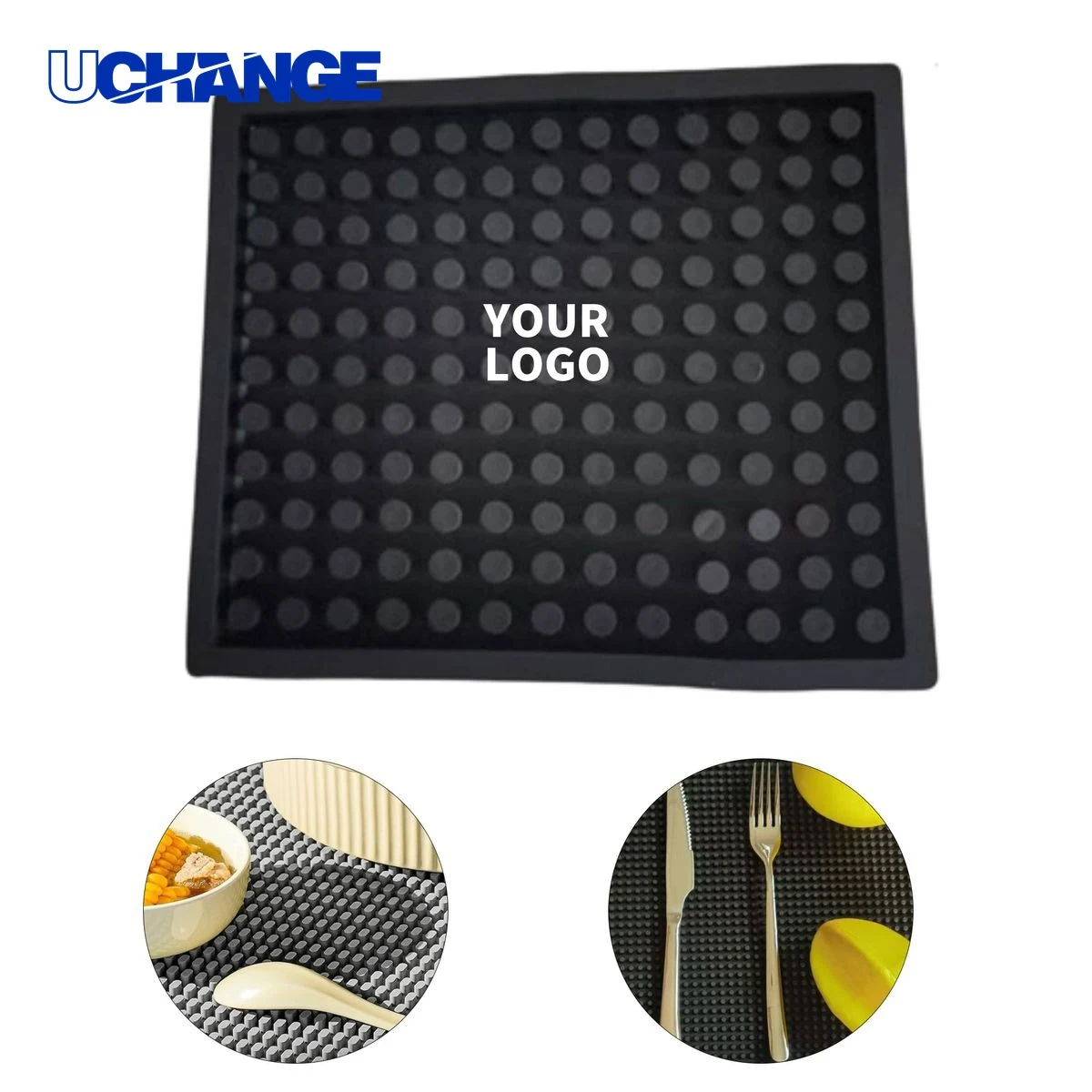 Bar Mat Coaster Square PVC Table Guard 1