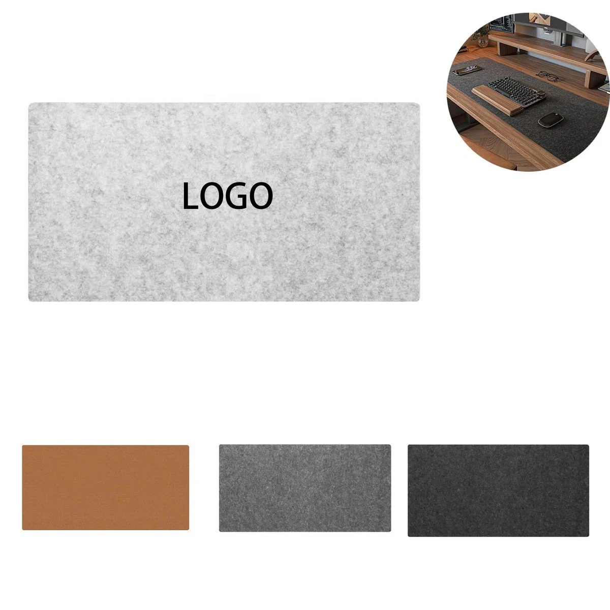 Large Felt Desk Mat Keyboard Mouse Pad Protector 1