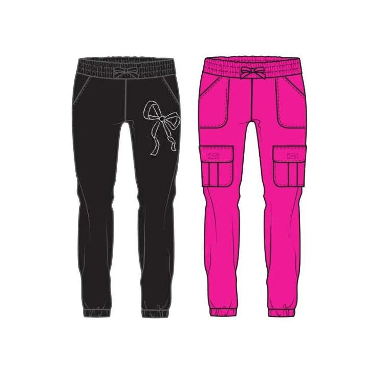 Girls' Joggers - Size 4-6X 2pk 1
