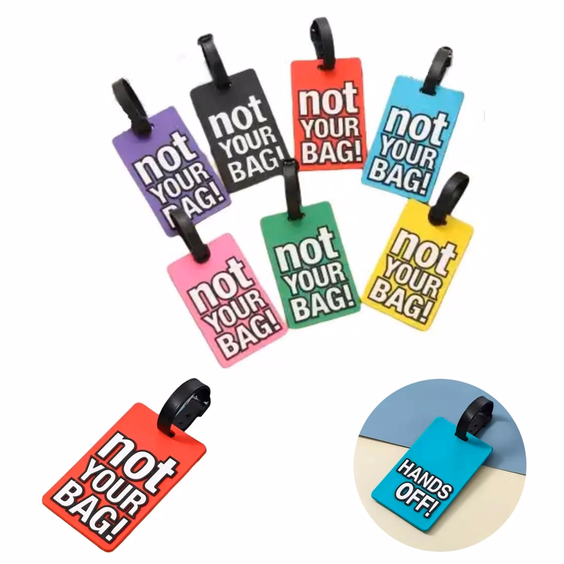 Custom Durable Soft PVC 2D Design Luggage Tag