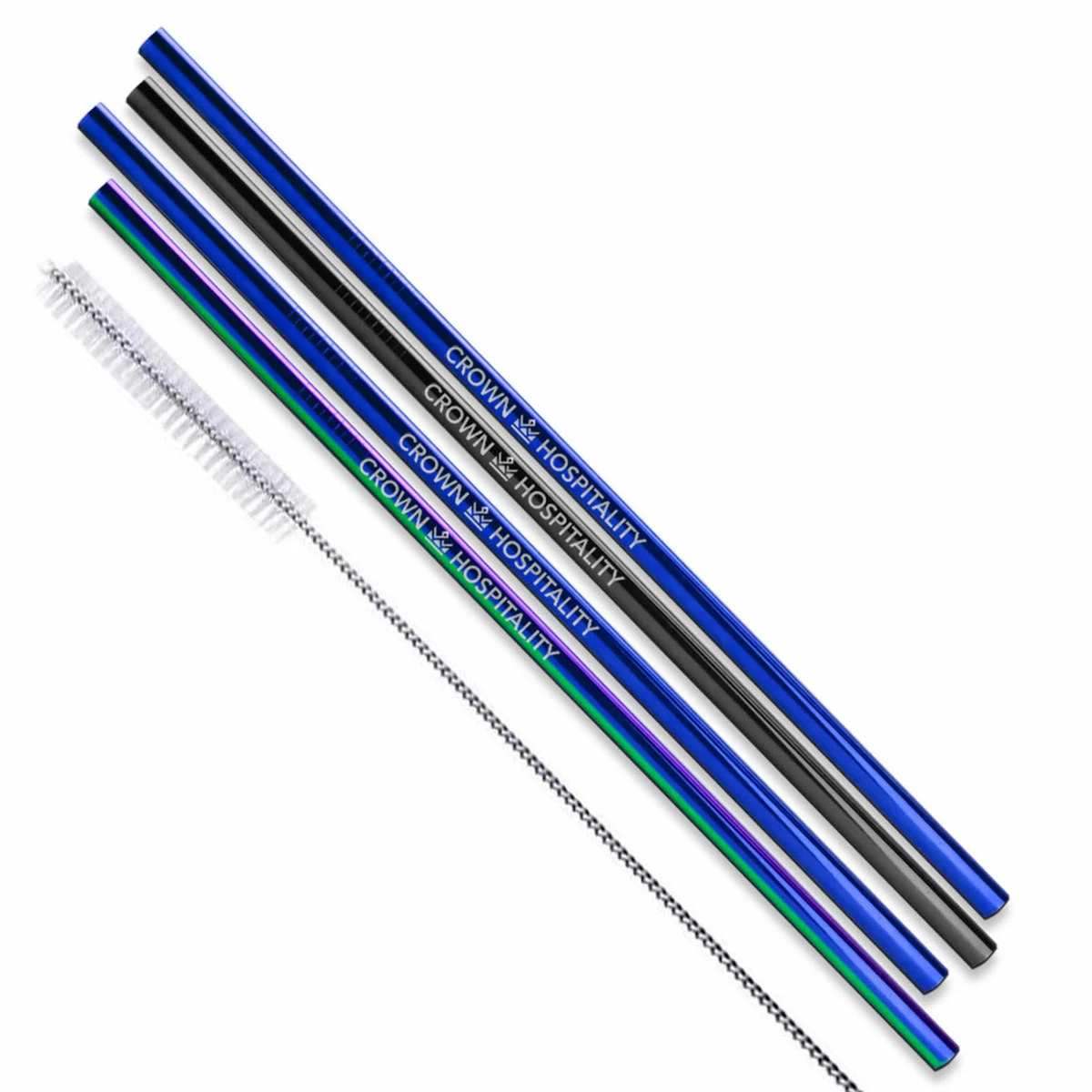 Straight Stainless Steel Straws: Individual 1
