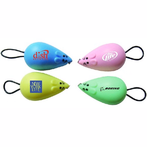 Mouse shape tape measure with tail ring rope.
