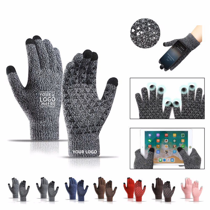 Thick Warm Touch Screen Knitted Gloves