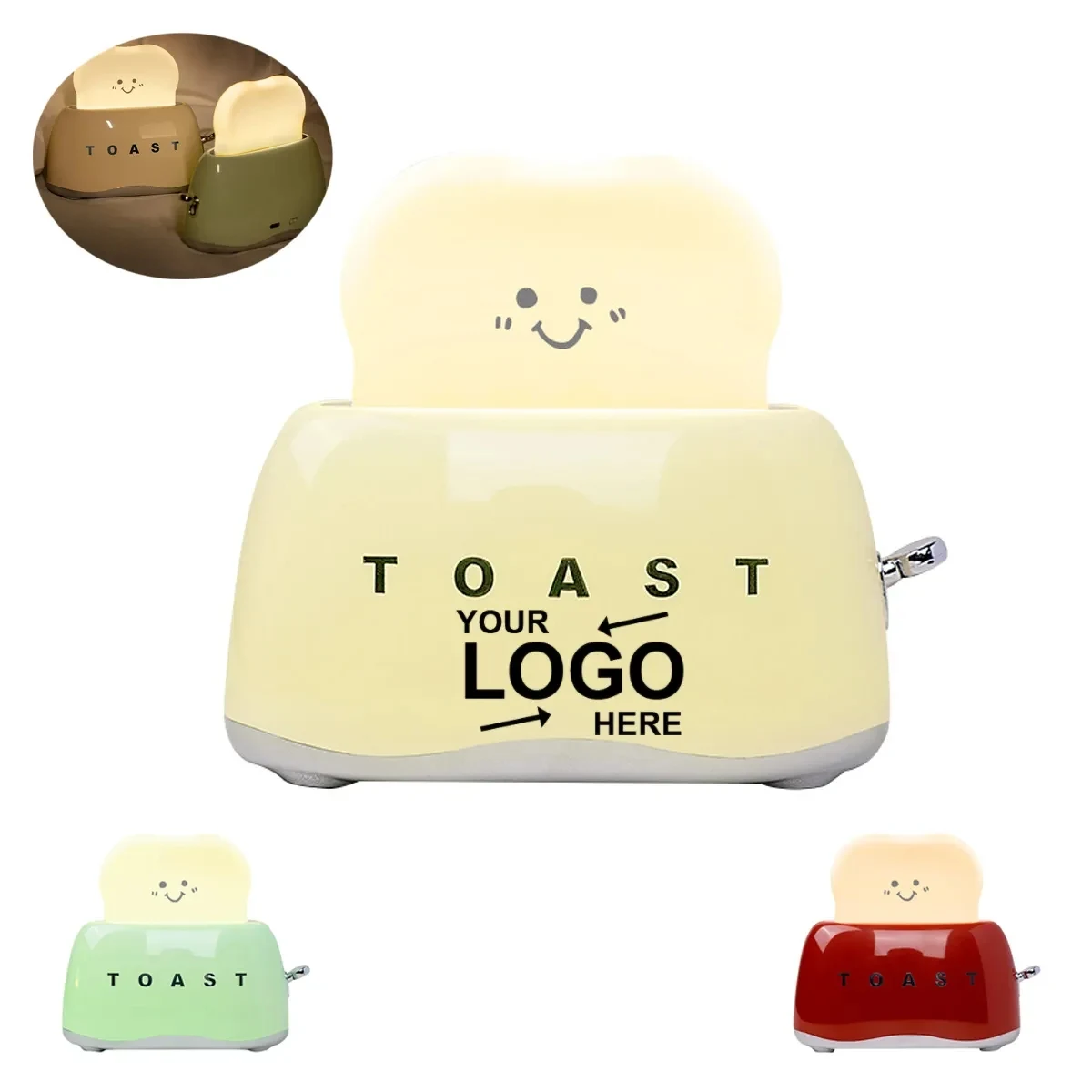 Cute Toast Led Night Light 1