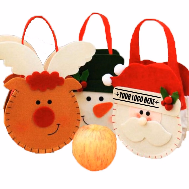Non-Woven Chrismas Candy Gift Tote Bag