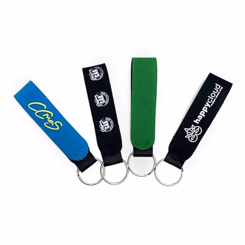 Custom Neoprene Wristband Keychains