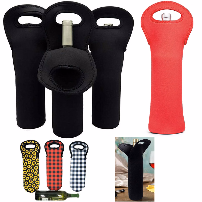Neoprene Wine Water Bottle Carry Tote Bag