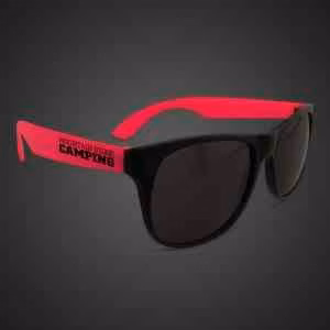 Neon Sunglasses With Red Arms