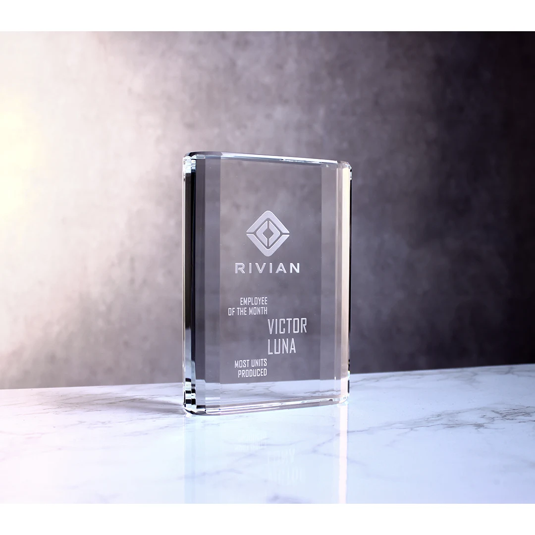 4" Crystal Merit Award 1