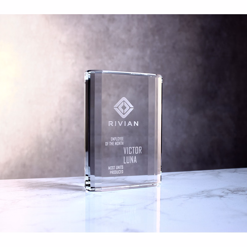 4" Crystal Merit Award