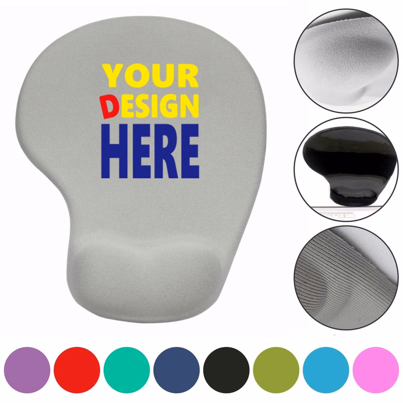 Ergonomic Silicone Wrist Rest Mouse Pad, Lycra