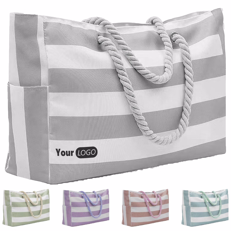 Polyester Stylish Canvas Beach Tote