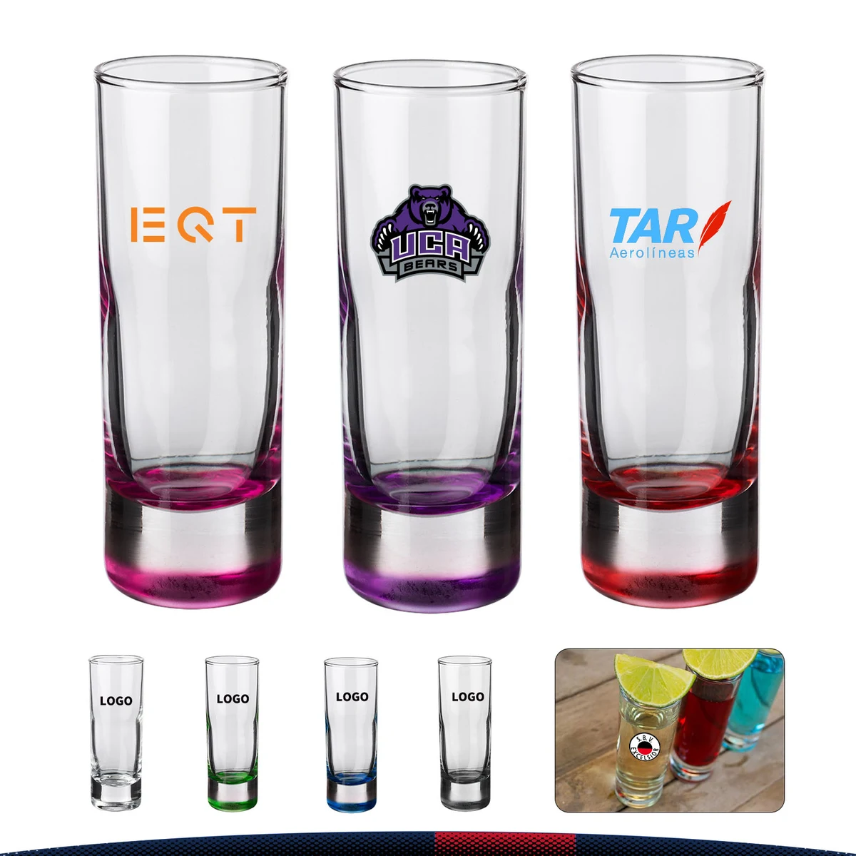 2 oz. Clear Smooth Water Glasses 1
