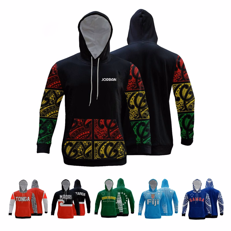 Polyester Jersey Hoodie Custom Sublimation Hoodies