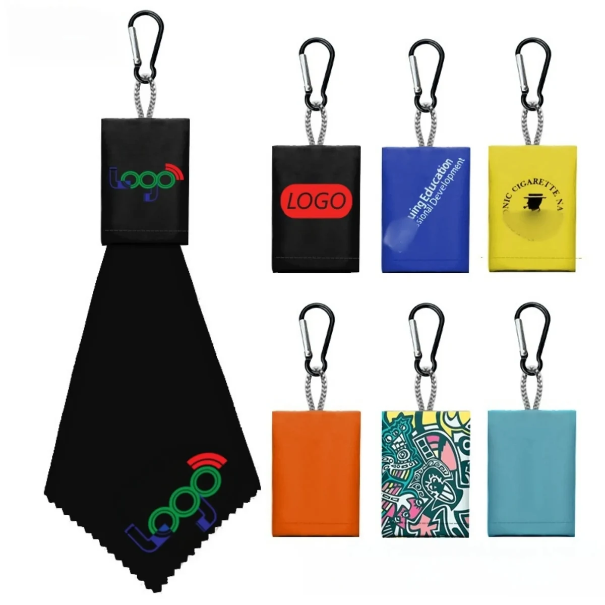 Glasses Cloth Keychain - Custom Logo 1