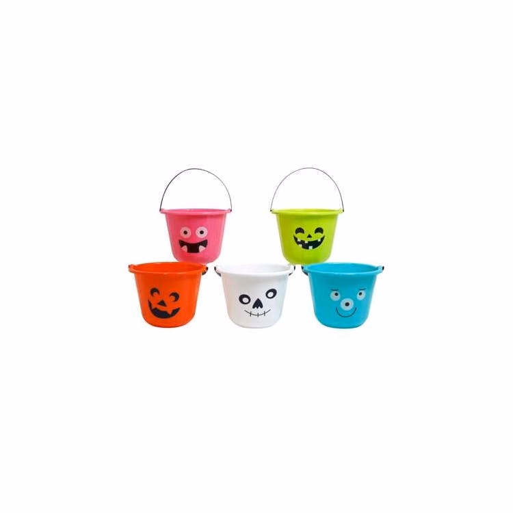 Halloween Candy Bucket with Character Designs - Assorted