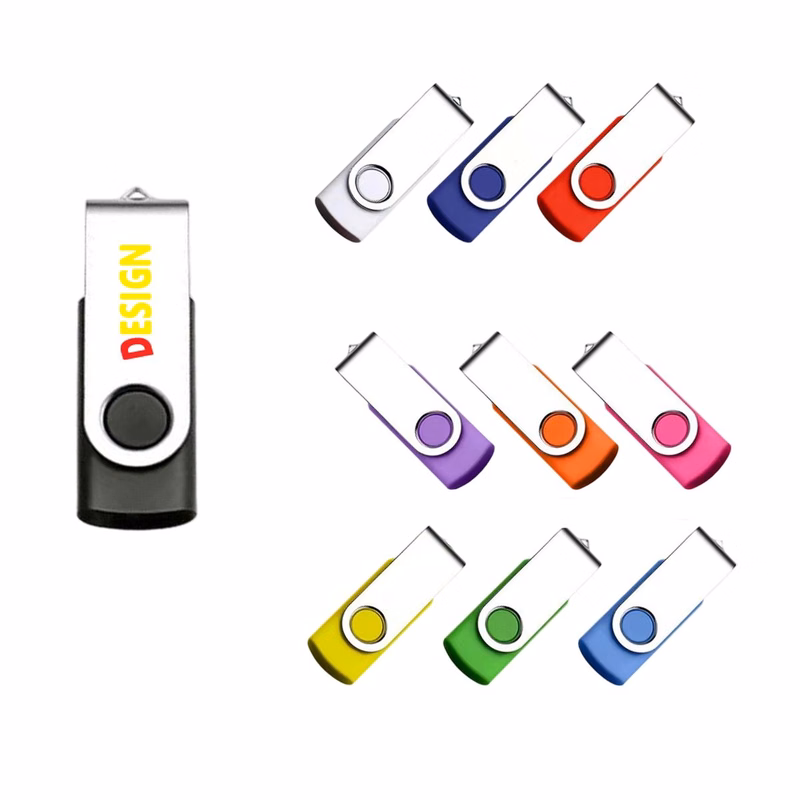 8GB Rotating Flash Drive with Custom Logo for Giveaways