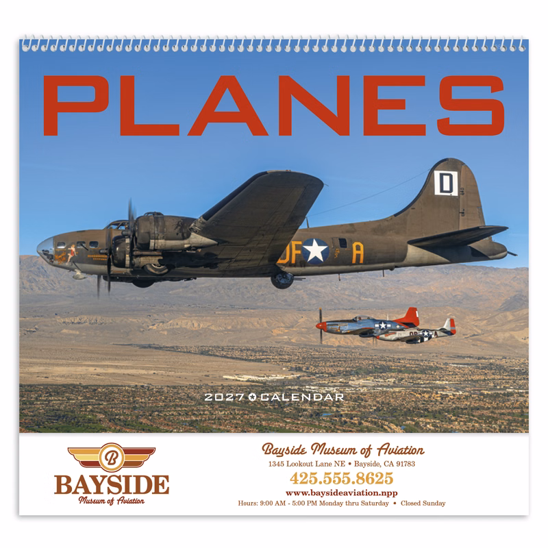 Triumph® Calendars Planes Calendar