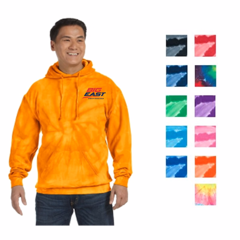 Tie-Dyed Pullover Hooded Sweatshirt
