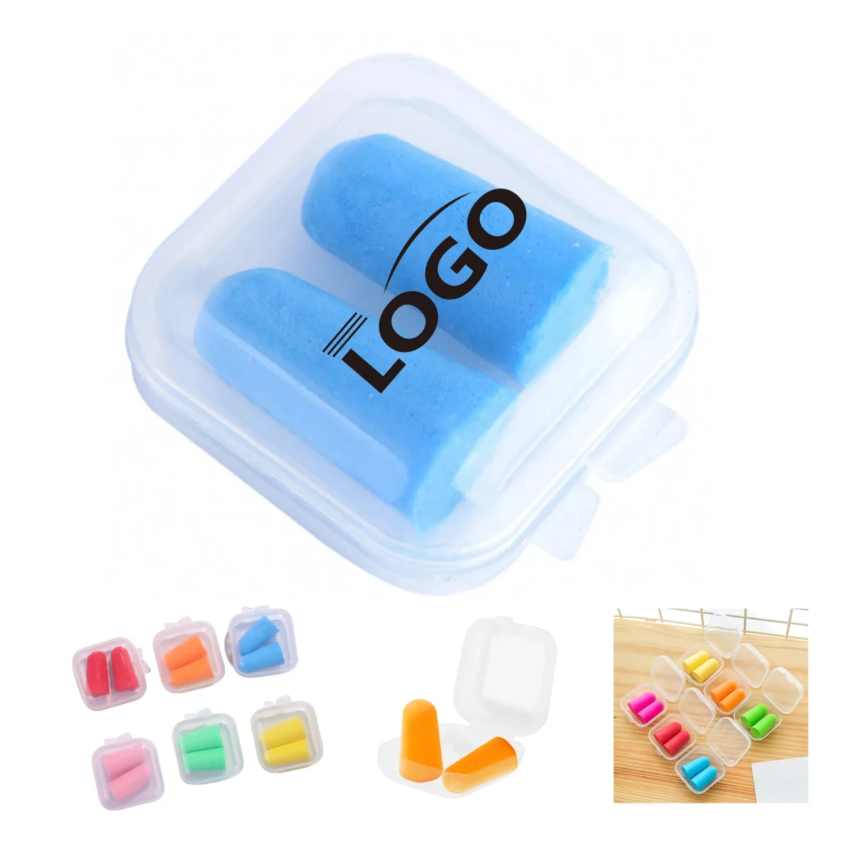 Foam Anti Noise Earplugs With Case 1