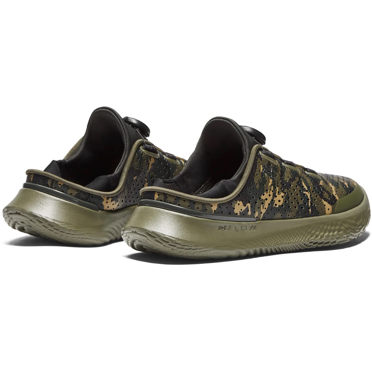 UA SlipSpeed Camo Grade School Training Shoes 1