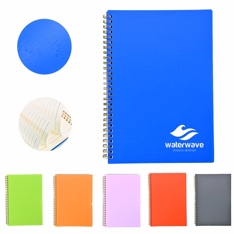Waterproof Plastic Cover Note Books A5 Size