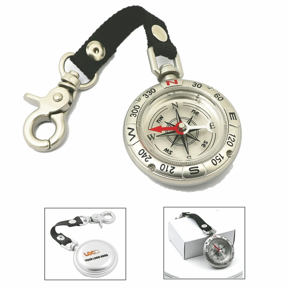 Compass Keychain/Carabiner 1