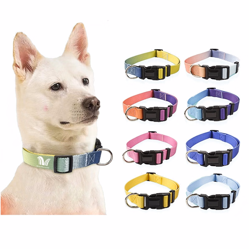 Dog Collar,8 Colors, Breathable Nylon Pet Collar Adjustable