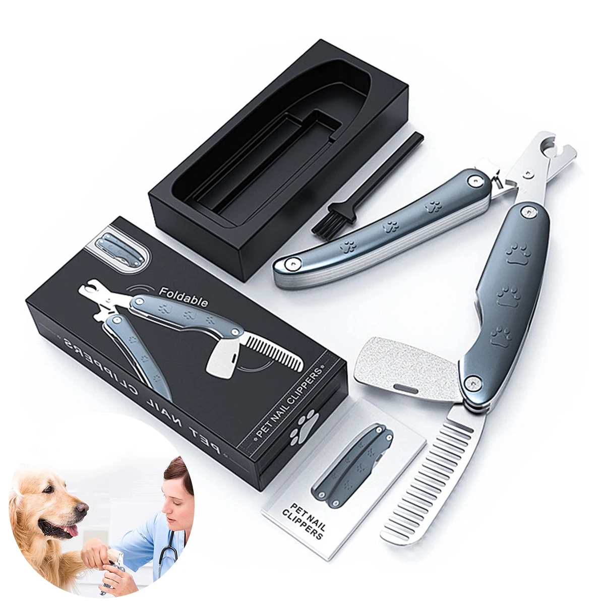 Pet Nail Clippers For Animals Claw Trimmer Home Grooming Kit 1