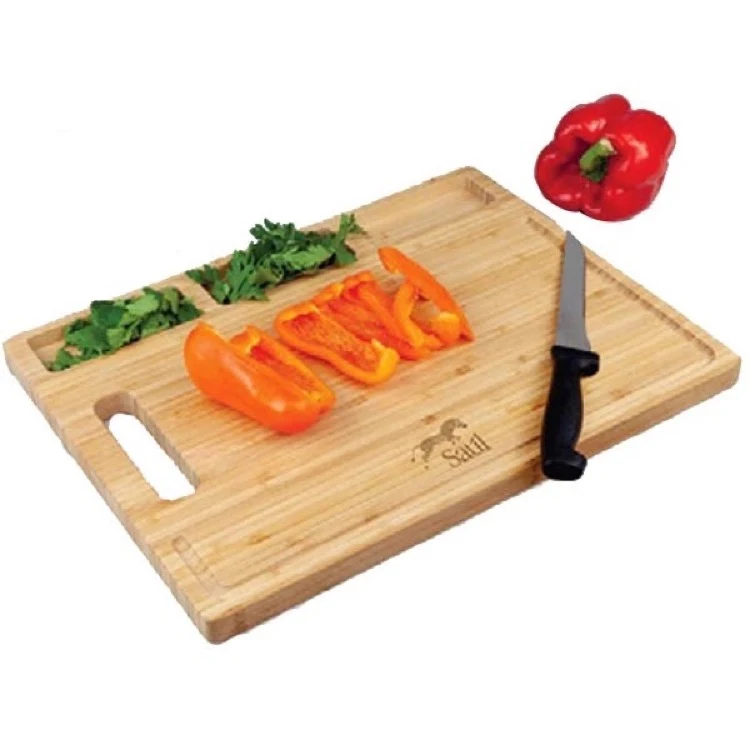 BistroTek Master 3 Tray Premium Bamboo Cutting Board 1