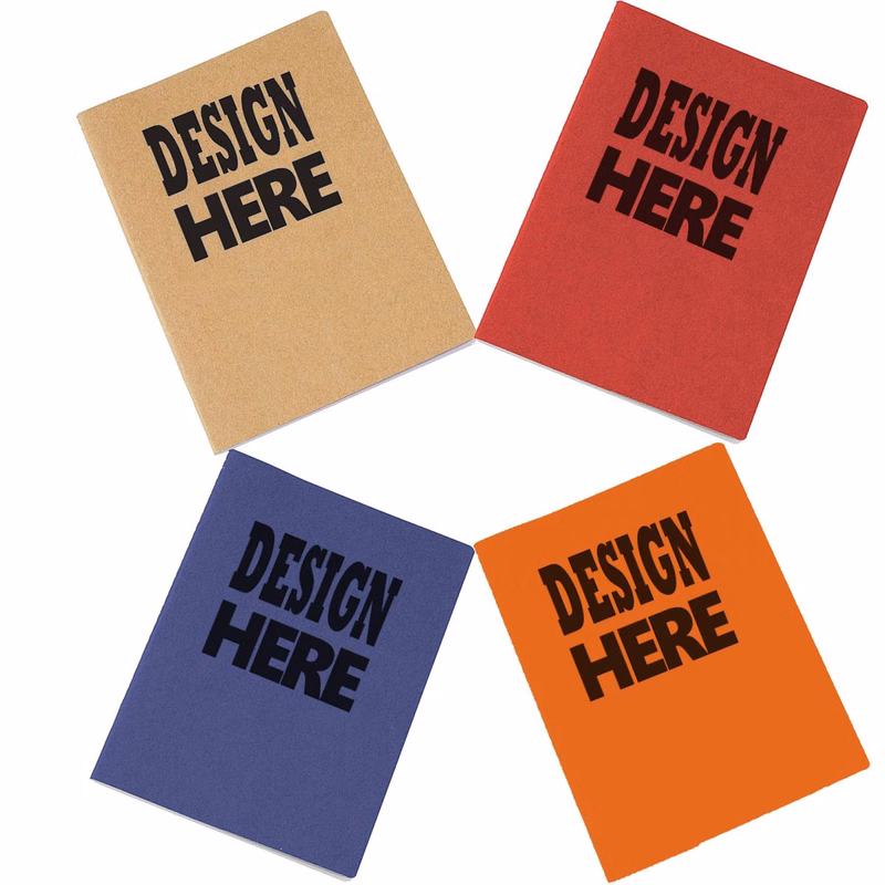 A5 Kraft Cover Glued Notebook 45 Sheets Custom Logo Journal