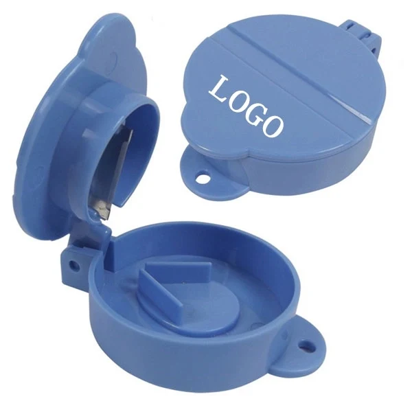 Pill Cutter Box With Keychain 1