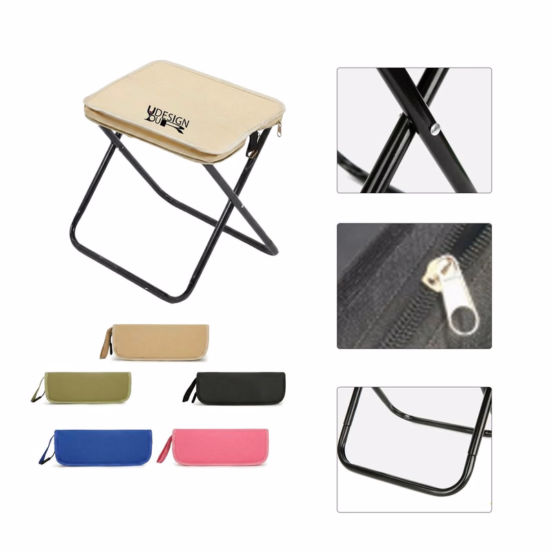 Customizable Portable Folding Stool for Outdoor Camping