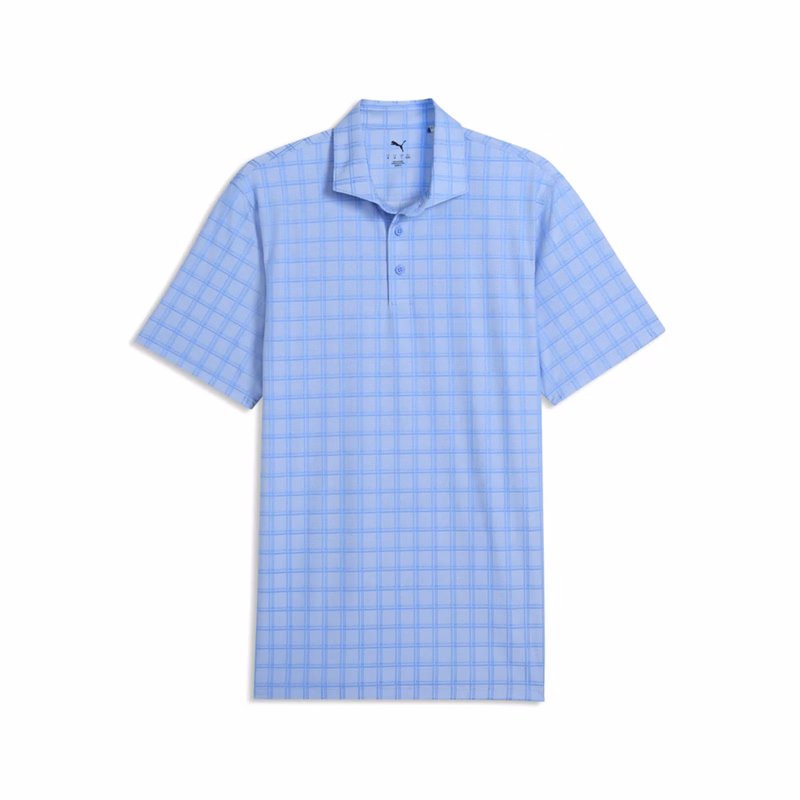 PUMA® Men's MATTR Plaid BN Golf Polo Shirt with Custom Logo