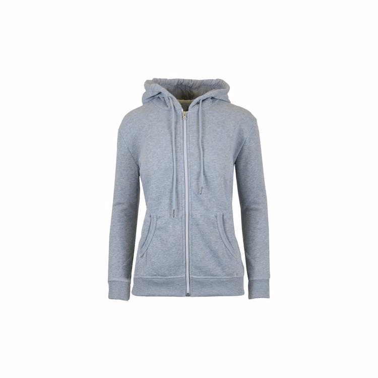 Women's Full Zip Hoodies - S-2X Heather Gray