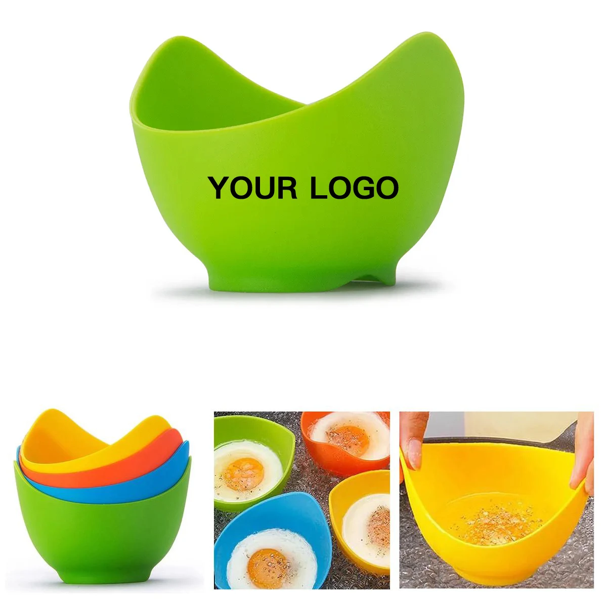 Flexible Silicone Cups for Boiled Eggs 1
