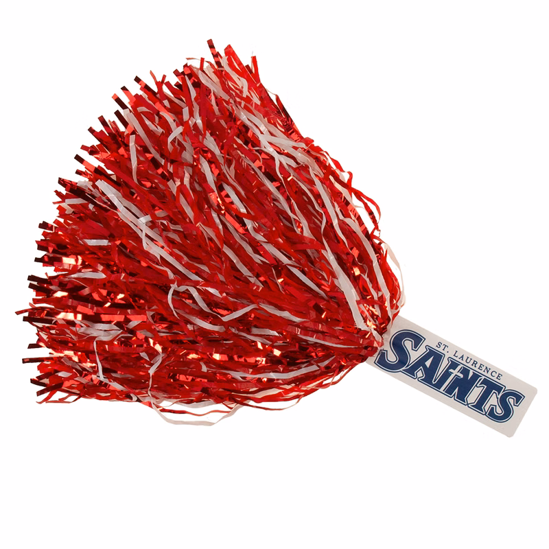 2" x 6" Spirit Stick, Glitter Streamers