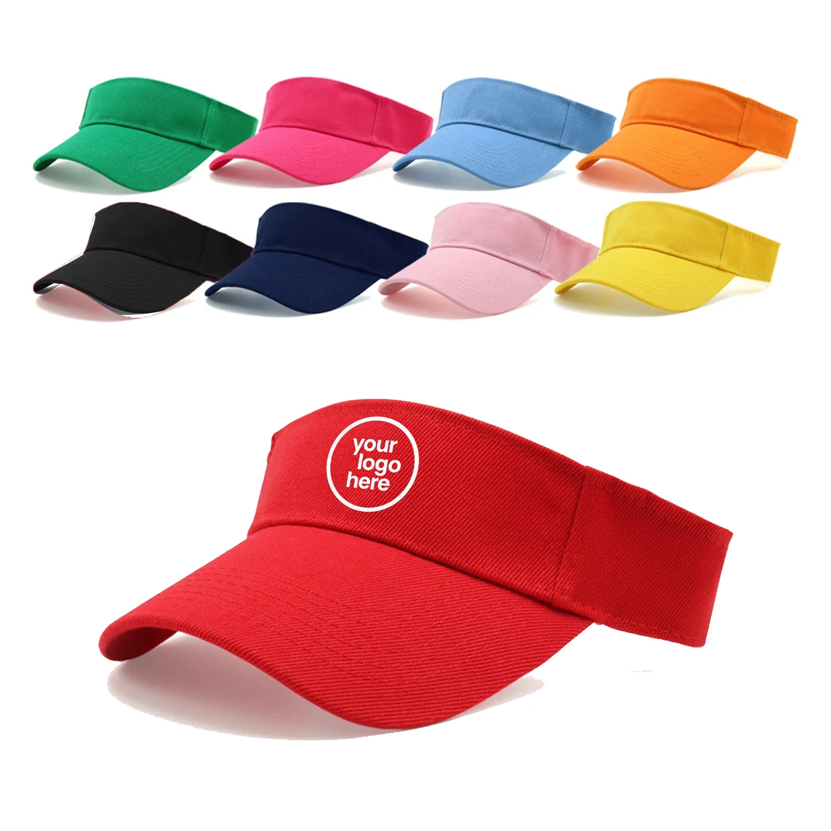 MOQ:10pcs Colorful Sun Visor Hat 1