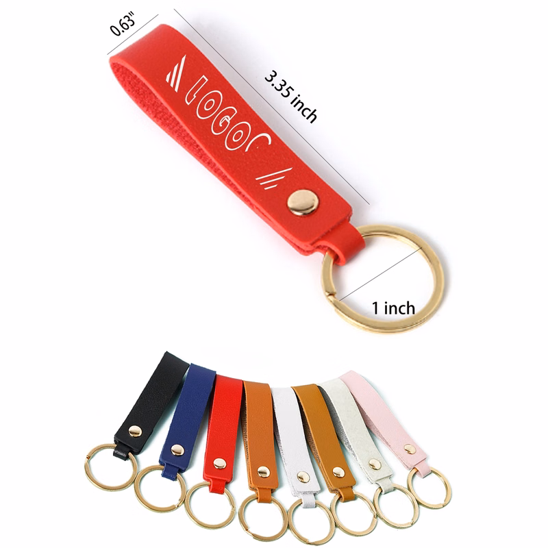 PU Keychain With Ring