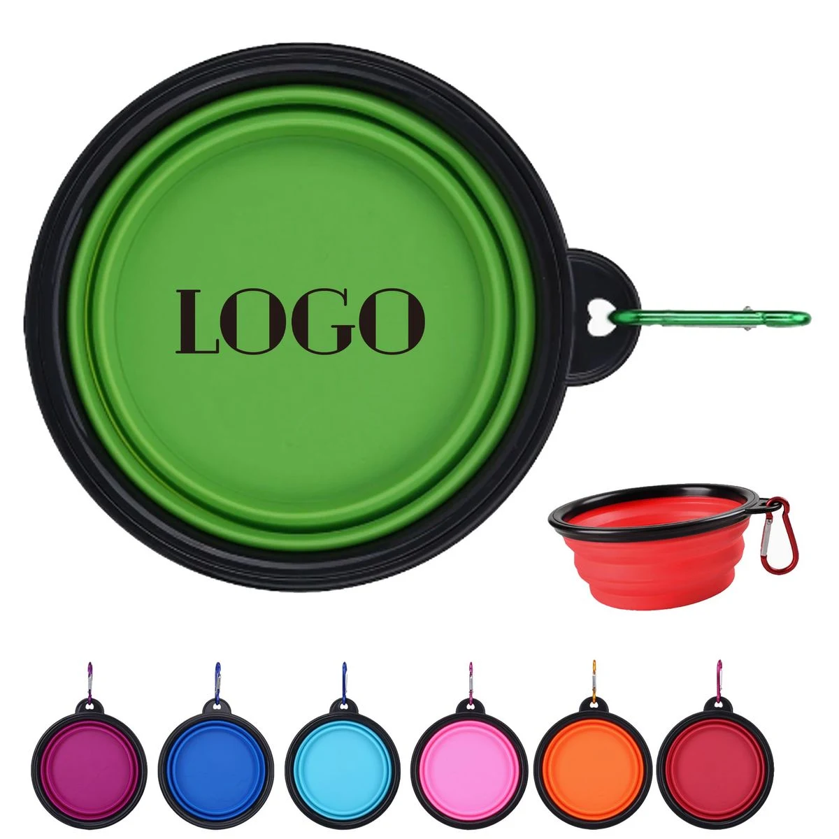 Portable Collapsible Silicone Dog Travel Bowl 1